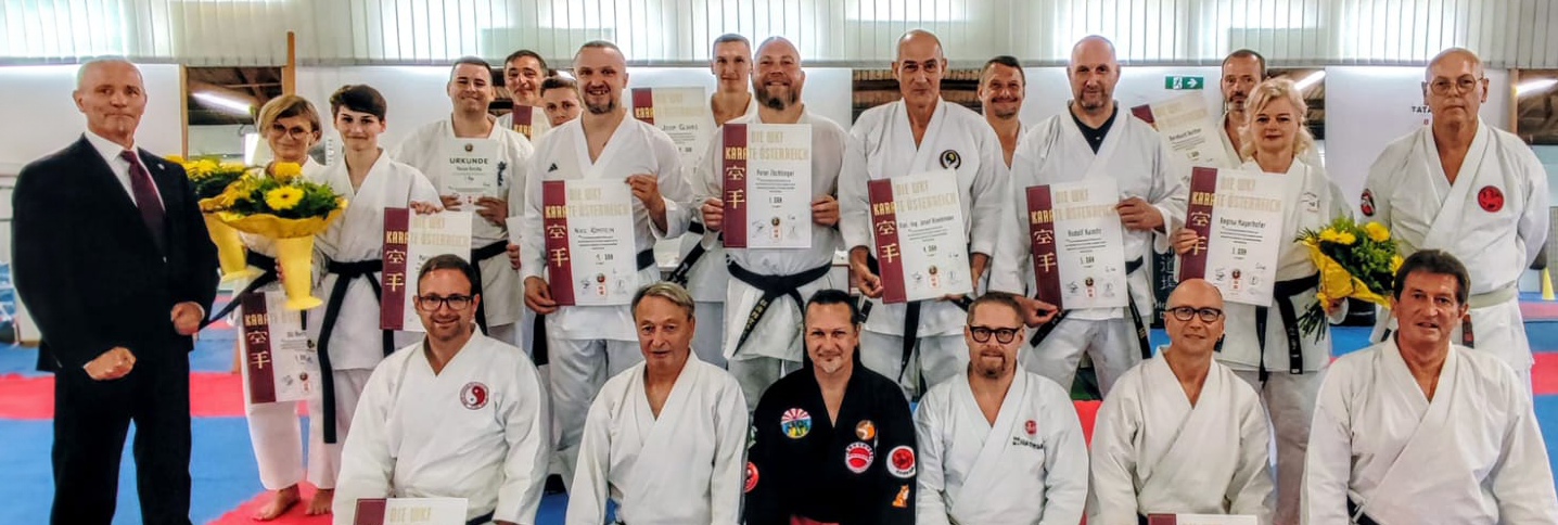 Offizielle Dan und Kyu Prüfung im Honbu Dojo der KarateUnion Niederösterreich